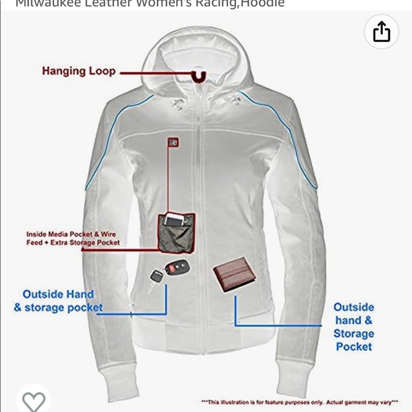 Milwaukee Leather Motorcycle Jacket - women’s, small - Picture 12 of 13